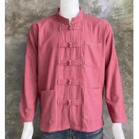 ราคา เสื้อพื้นเมือง กระดุมจีน เสื้อผ้าฝ้ายแขนยาว เสื้อคอจีน (16269622830)