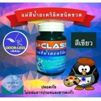 ราคา แม่สีน้ำอะครีลิคชนิดขวด ยี่ห้อ เอส คลาส 100 ml ทาป้าย งานศิลปะ ปลอดภัยไม่มีสารปรอทและตะกั่ว สีดำ สีแดง สีเหลือง สีน้ำเงิน สีเขียว (2192918837)