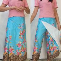 ราคา กางเกงผ้าปาเต๊ะ เอวสม็อค ซับกาว (19311476419)