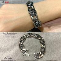 ราคา สร้อยข้อมือกางเขน Highรมดำ Chrome heart สร้อยข้อมือChrome Heart โซ่ สแตนเลสแท้100 316l (12924429256)