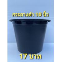 ราคา กระถางพลาสติกดำ ขนาด 10นิ้ว แพ็ค 5ใบ กระถางถูก กระถางปลูกต้นไม้ พลาสติกเกรด AAA พร้อมส่ง (11026076820)