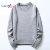 ราคา Cozy Up เสื้อกันหนาวแขนยาว คอกลมสีพื้นลำลองนุ่มสวมใส่สบาย (10554609814)