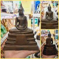 ราคา หลวงพ่อพระพุทธโสธร งานทองเหลืองรมดำแบบเก่า หล่อแบบเก่า หน้าตัก5นิ้ว สูง23ซม ผ่านพิธีพุทธาภิเษกแล้ว (11009000300)