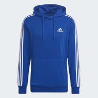 ราคา adidas ไลฟ์สไตล์ เสื้อฮู้ด Essentials 3 Stripes ผู้ชาย สีน้ำเงิน HL2228 (17446762416)