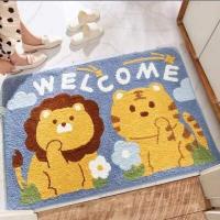 ราคา poposhop พรมเช็ดเท้า ผ้าเช็ดเท้า กันลื่น พรมกำมะหยี่บุโฟมกันลื่น พรมเมมโมรี่โฟม ซับน้ำได้ดี ขนาด60x40ซม (12171162513)
