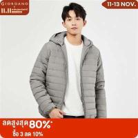 ราคา Giordanoผู้ชาย เสื้อคลุมผ้าฝ้ายหลายกระเป๋ามีฮู้ดสีทึบ Free Shipping 13072817 (16301091494)
