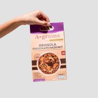 ราคา 2ถุง เลือกรสได้ A grains อะเกรนส์ กราโนล่า ธัญพืชอบกรอบ ถุงละ 225g (19979730294)