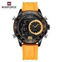 ราคา NAVIFORCE Digital Watch for Men Sports Stainless Steel Analog Quartz Waterproof Watches Fashion Business Chronograph Military Multifunctional Wristwatch (20121012052)