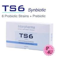 ราคา Interpharma TS6 Probiotic อินเตอร์ฟาร์มา ทีเอสหก โปรไบโอติก ผลิตภัณฑ์เสริมอาหาร ซินไบโอติก 1กล่อง 45 ซอง (4001284325)