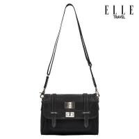 ราคา ELLE Travel Penelope Collection กระเป๋าสะพายข้างแนวนอน ฝาหน้าหนัง100 ตัวกระเป๋าผ้าไนลอน ฟังก์ชั่นเอนกประสงค์พร้อมช่องใส่ของหลายช่อง 83418 ขนาดเล็ก (14218091626)