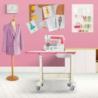 ราคา Chuno โต๊ะจักรเย็บผ้า โต๊ะวางจักร Pro Edition เลือกสีขอบและขาติดล้อได้ สำหรับ จักรไฟฟ้า จักรปัก จักรกระเป๋า (15788381163)