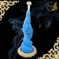 ราคา เทียนบูชาพญานาค เทียนพญานาค ฐานผางประทีป จุดบูชาเสริมดวง มีราคาส่ง (13998088126)