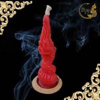 ราคา เทียนบูชาพญานาค เทียนพญานาค ฐานผางประทีป จุดบูชาเสริมดวง มีราคาส่ง (13998088122)