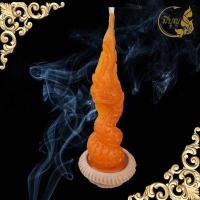 ราคา เทียนบูชาพญานาค เทียนพญานาค ฐานผางประทีป จุดบูชาเสริมดวง มีราคาส่ง (19445041264)