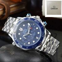 ราคา นาฬิกาผู้ชายแฟชั่น Omega เป็นทางการสุดหรูนาฬิกาข้อมือควอตซ์ปฏิทินลำลอง (20671689732)