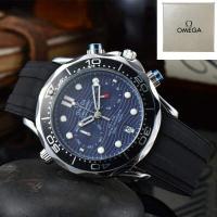 ราคา นาฬิกาผู้ชายแฟชั่น Omega เป็นทางการสุดหรูนาฬิกาข้อมือควอตซ์ปฏิทินลำลอง (20671689731)