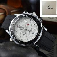 ราคา นาฬิกาผู้ชายแฟชั่น Omega เป็นทางการสุดหรูนาฬิกาข้อมือควอตซ์ปฏิทินลำลอง (20671689729)