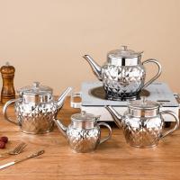 ราคา 7R0กาน้ำชาสแตนเลส 304 กาน้ําชา หม้อกาแฟ กาน้ำชา รูปสี่เหลี่ยมขนมเปียกปูน กาสแตนเลสสวยหรู กาน้ำสแตนเลส กาน้ำพกพา กาน้ำร้อนสแตนเลสแท้ ทนทาน (19650399646)