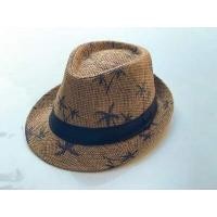 ราคา MQ164 หมวกปานามา หมวกสานพิมพ์ลายต้นมะพร้าว หมวกฟาง หมวกแจ๊ส (18258012989)