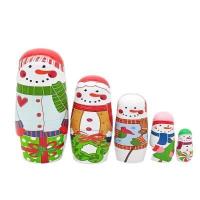 ราคา Yjfoy ตุ๊กตาหิมะผู้หญิงญี่ปุ่นตุ๊กตาแม่ลูกดกรูปไข่นกฮูกเด็กผู้หญิงตุ๊กตารัสเซียรัสเซียตุ๊กตาทำรังตุ๊กตาของขวัญคริสต์มาสของเล่นไม้ซ้อน (21115072300)