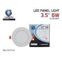 ราคา โคมฝังฝ้า โคมติดเพดาน กลม ยี่ห้อ IWACHI รุ่น LED PANEL LIGHT 6W 9W 12W 18W 24W มีหลายขนาด มีแสงขาว และ วอร์มไวท์ (15353760049)