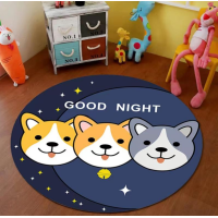 ราคา พรมรองนั่ง ห้องนอนพรมทรงกลมขนาดใหญ่ พรมข้างเตียงเด็กการ์ตูนวางห้องนั่งเล่นเสื่อโซฟาบ้านโซฟา3D (19655463482)