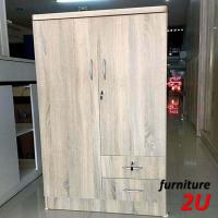 ราคา สินค้าต้องประกอบเอง ตู้เสื้อผ้าเด็ก ตู้เสื้อผ้า ตู้เสื้อผ้าไม้ กว้าง80ลึก53สูง130ซม มี 3 สี ไม้แน่น มั่นใจงานสวย ใช้ทน (7952025553)