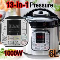 ราคา 13 in 1 Total Package Instant Programmable Pressure Cooker 6 Quart Deluxe Accessory kit Recipes Pressure Cook Slow Cook Rice Cooker Yogurt Maker Egg Cook Sauté Steamer Stainless Steel (21037684647)