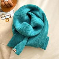 ราคา ผ้าพันคอถักไหมพรมผู้หญิงฤดูใบไม้ร่วงฤดูหนาวสีขาวบริสุทธิ์สีเบจสีเบจผ้าพันคอสั้นป้องกันคอขนฟูน่ารักหนานุ่มละมุน (17437194579)