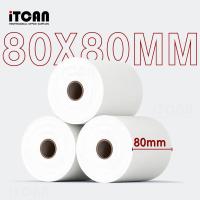 ราคา ถูกสุดสุด 80x80 mm 10ม้วน กระดาษความร้อน กระดาษใบเสร็จ Thermal Paper 65gsm Gprinter กระดาษบิล Ocha Sunmi Deliveryfood (20028844282)