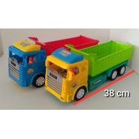 ราคา รถบรรทุกดั้มคันใหญ่ No 686 มี6 ล้อ ยาว 38 cm สามารถยกกระบะดั้มได้ มีสองสีให้เลือก สีฟ้าและสีเหลือง รถของเล่น ถ่ายรูปจากของจริง ได้สินค้าตามรูปแน่นอน (21125777142)
