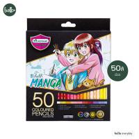 ราคา Master Art มาสเตอร์อาร์ต ดินสอสีไม้มาสเตอร์อาร์ต รุ่น มังงะ MANGA จำนวน 24 36 50 สี (21096415401)