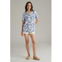 ราคา Mc jeans เสื้อเชิ้ต เสื้อฮาวายแขนสั้นผู้หญิง สีขาวออฟไวท์ พิมพ์ลาย MWSZ237 (21300577767)