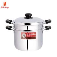 ราคา zebra หม้อหุงต้ม นึ่ง 22 ซม Wisdom Worthy ตราหัวม้าลาย (4392272330)