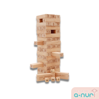 ราคา Anuri เกมส์ตึกถล่ม ของเล่นไม้ เกมตึกถล่มไม้ ตัวเลข 54 ชิ้น พร้อมลูกเต๋า wood Intelligence Digital เกมส์ไม้คอนโด เกมส์ดึงไม้ ของเล่นเสริมพัฒนาการ (11670306136)