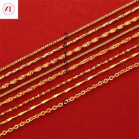 ราคา XTเครื่องประดับเกาหลี24Kสร้อยคอแฟชั่นCrazyโซ่ชุบทอง (5782872655)