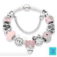 ราคา สร้อยข้อมือ Pandora Mickey พร้อมกล่องแบรนด์ ถุงกำมะหยี่แบรนด์ การ์ด ถุงแบรนด์ครบเซ็ต ขนาดข้อมือ 18 19 20 cm (19483391782)