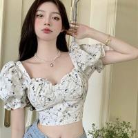 ราคา Code 7208 เสื้อคอปาด แขนตุ๊กตา ผ้าลายดอก (18528259443)