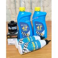 ราคา ชุดเปลี่ยนถ่ายนำ้มันเครื่องรถ New Vespa ชุด Veloce สังเคราะห์ 100 (15373766872)