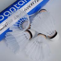 ราคา ลูกแบดพลาสติกหัวไม้ก๊อก12 ลูกสีขาว shuttlecock (105500897)