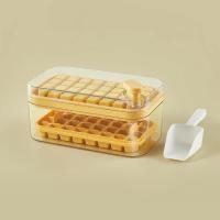ราคา ICE press the ice button it comes out and the ice scoop is easy to remove plastic ice tray ice mold ice mold ที่ทำน้ำแข็ง แม่พิมพ์ทำน้ำแข็ง 64 ช่อง (20511671611)