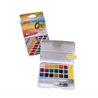 ราคา Ori โอริ สีน้ำก้อนของแท้ สีน้ำตลับ สีน้ำก้อน สีน้ำโอริ 12 18 24 36 48สี morglory (17936364071)