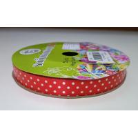 ราคา ริบบิ้นลายจุด ตราTW เบอร์2 ยาว50หลา ริบบิ้นพับเหรียญโปรยทาน (19669144362)