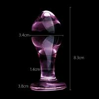 ราคา Pink Crystal Glass Plug for Women Butt Plugs Nightlife Anus Lover Gifts (21026780688)