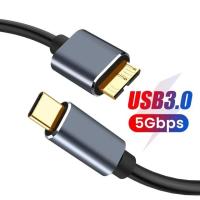 ราคา สาย3 0 Micro B USB C typec TO USB 3 0 Micro B CABLE CONNECTOR 5Gbps สายฮาร์ดดิสก์ภายนอกสำหรับฮาร์ดดิสก์คอมพิวเตอร์ (21170950564)