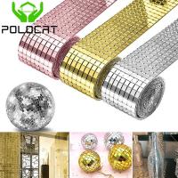 ราคา Polocat 1Pcs กระเบื้องกระจกโมเสคกระจกสำหรับงานฝีมือทำด้วยมือตกแต่งบ้าน DIY Mini กระจกสี่เหลี่ยมกระเบื้องโมเสค (6448946545)
