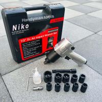 ราคา NIKO บล็อกลม ชุดบล็อกลม รุ่น NIKO 101 ขนาด 4 หุน 1 2นิ้ว TWIN HAMMER คุณภาพสูง ใช้ขันงานหนักได้ ใช้กับปั๊มลม 30 ลิตรได้ (20658074559)