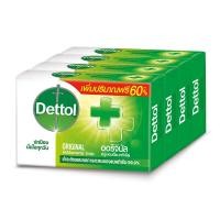 ราคา DETTOL เดทตอล สบู่ก้อน 65 กรัม x 4 ก้อน มีให้เลือก 4 สูตร (11785333339)