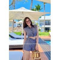 ราคา Sirawan ชุดเซต2ชิ้น เสื้อครอปคอปกแขนกุดกระดุมหน้าลายสก็อต กางเกงขาสั้นลายสก็อต ขอบเอวยางยืด น่ารักกุ๊กกิ๊ก (16876336011)