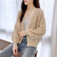 ราคา เสื้อคลุมเสื้อกันหนาวผู้หญิงสีสดใส ทรงสั้น ใส่แล้วดูสูง ดูขาว สไตล์เกาหลี เสื้อไหมพรมพร้อมกระดุม ผ้านุ่ม เสื้อสีพื้น เสื้อสาวอวบ (20032872114)